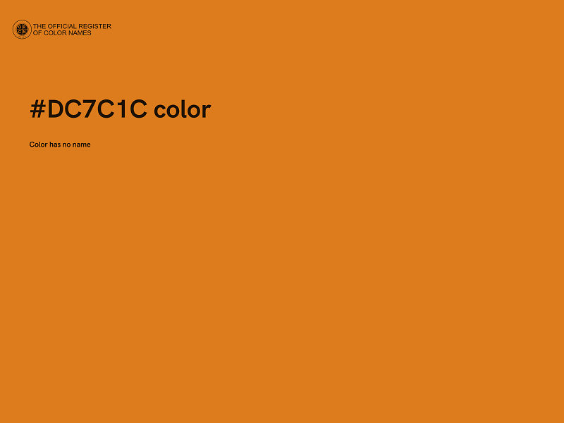 #DC7C1C color image