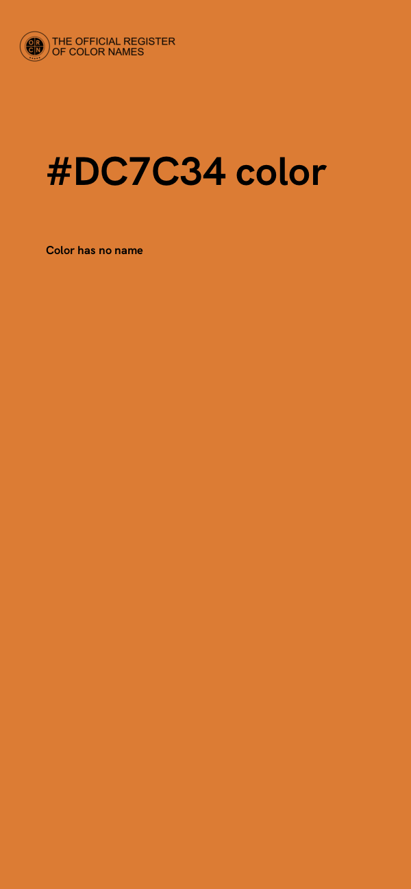 #DC7C34 color image