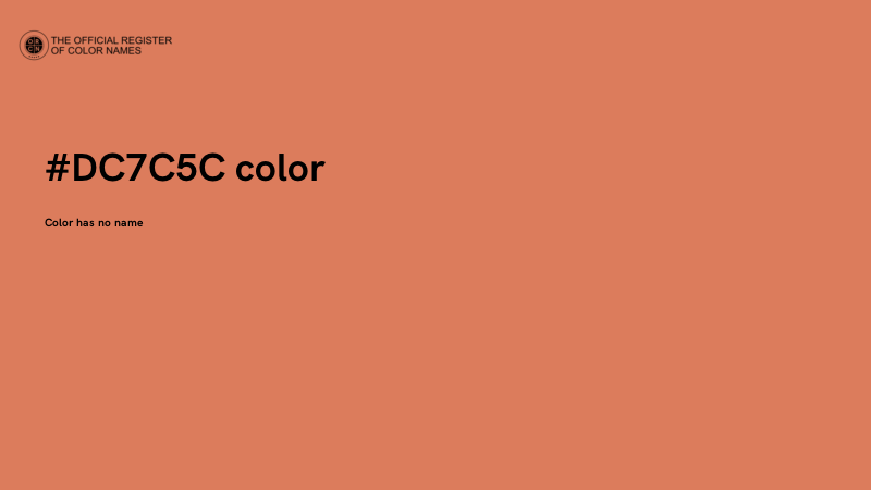 #DC7C5C color image