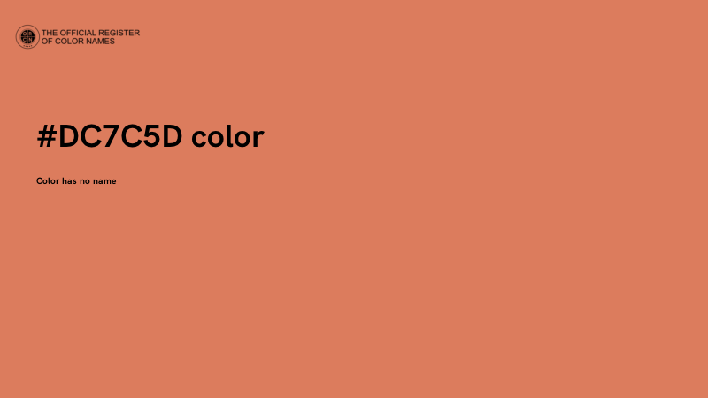 #DC7C5D color image
