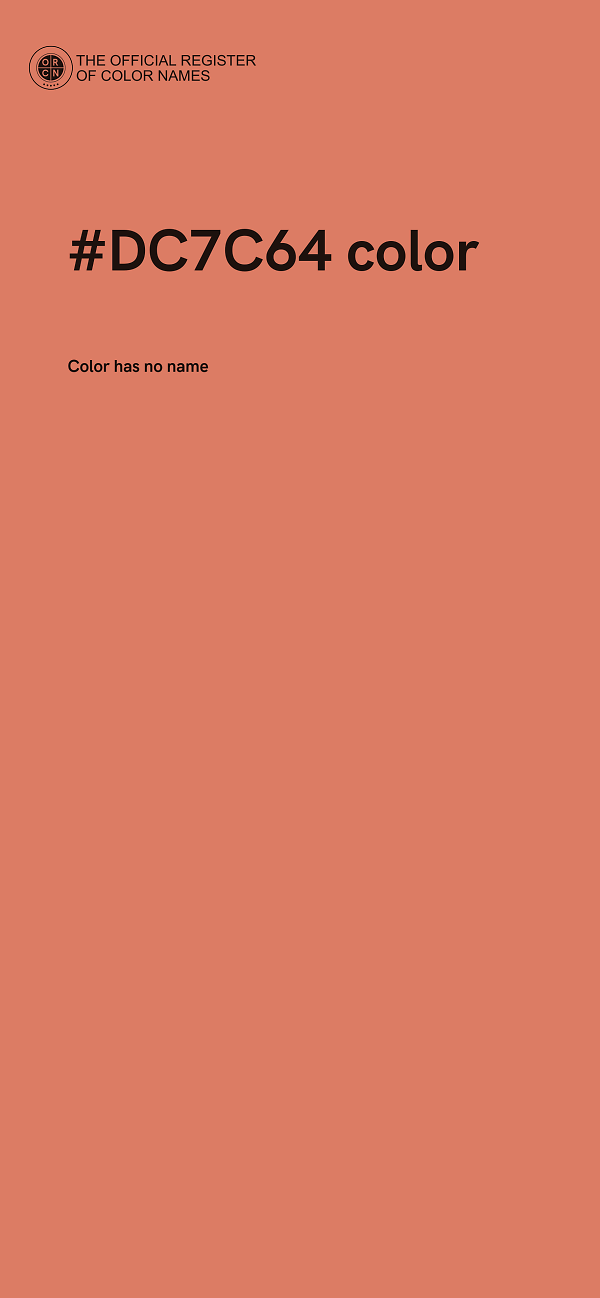 #DC7C64 color image