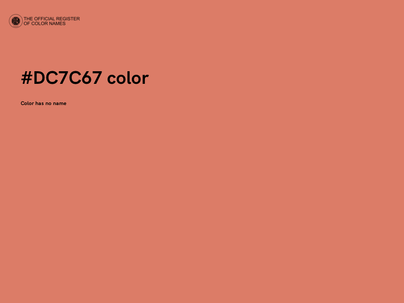 #DC7C67 color image