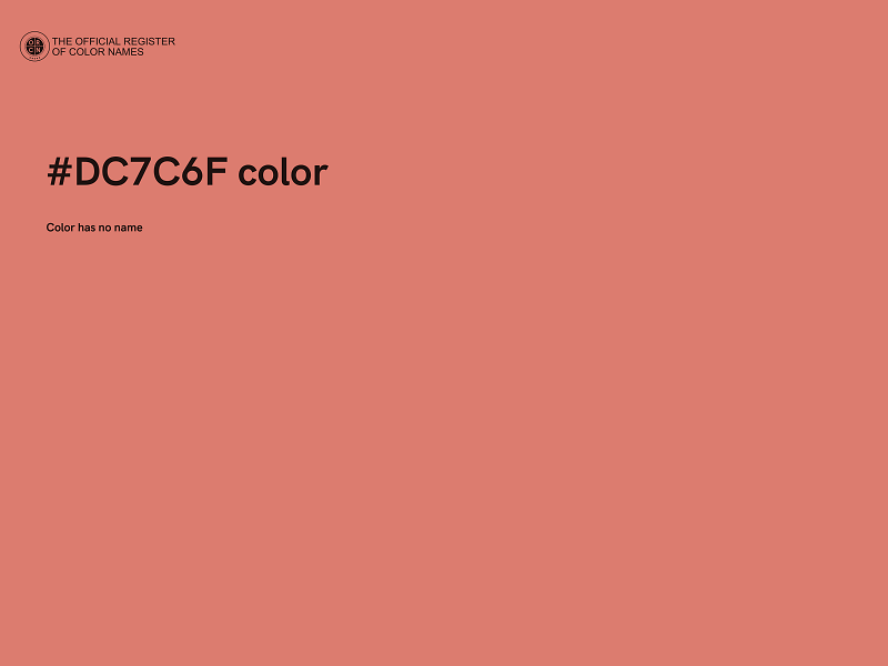 #DC7C6F color image