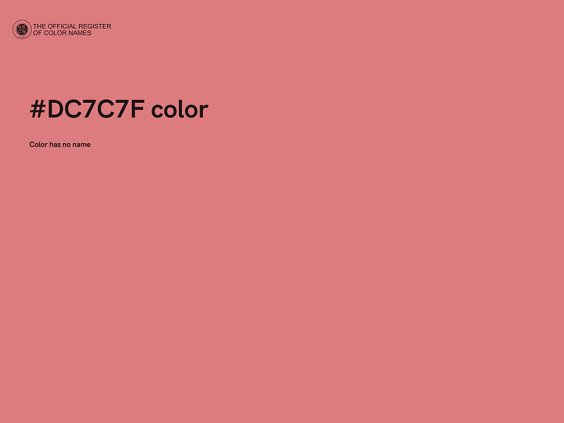 #DC7C7F color image