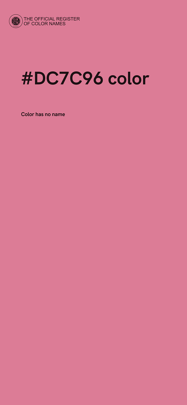 #DC7C96 color image