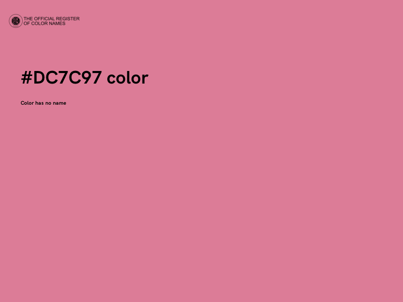 #DC7C97 color image