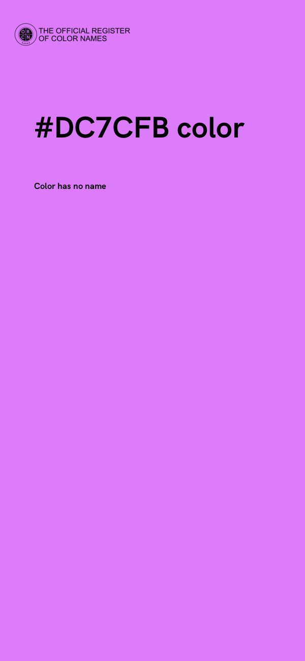#DC7CFB color image