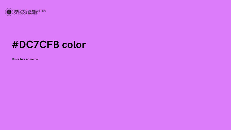 #DC7CFB color image