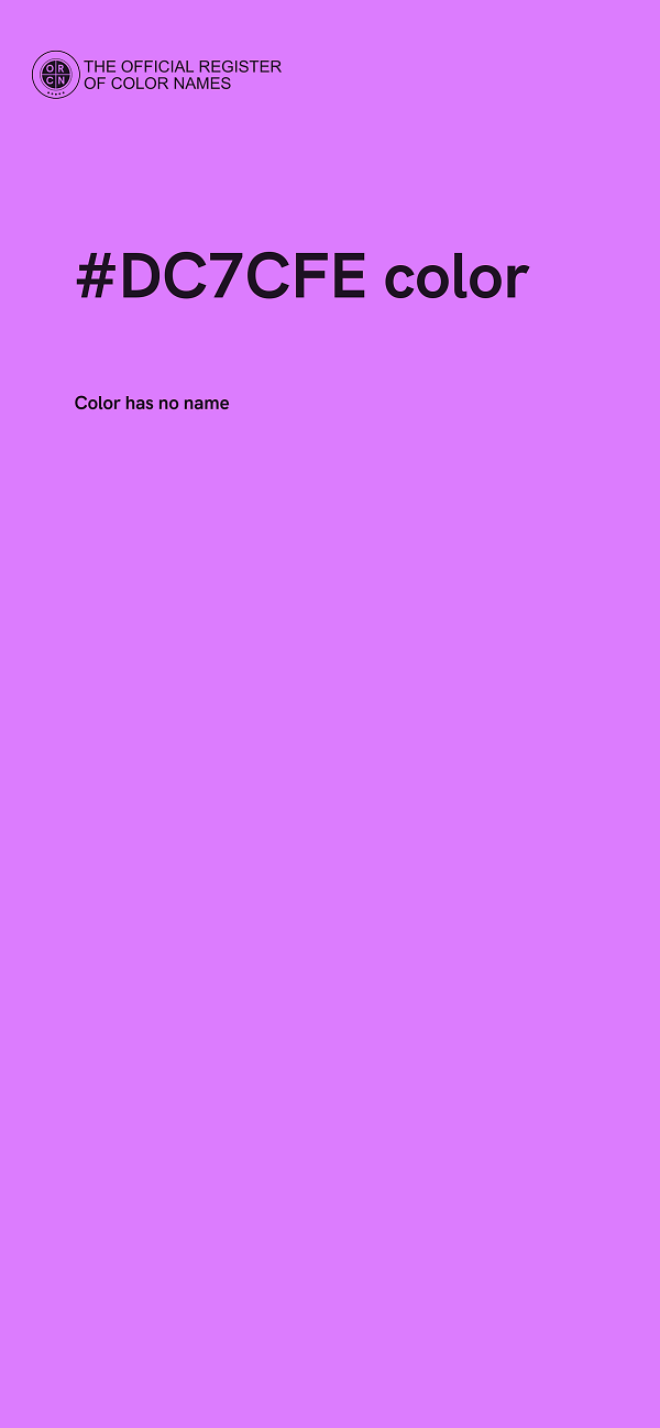 #DC7CFE color image