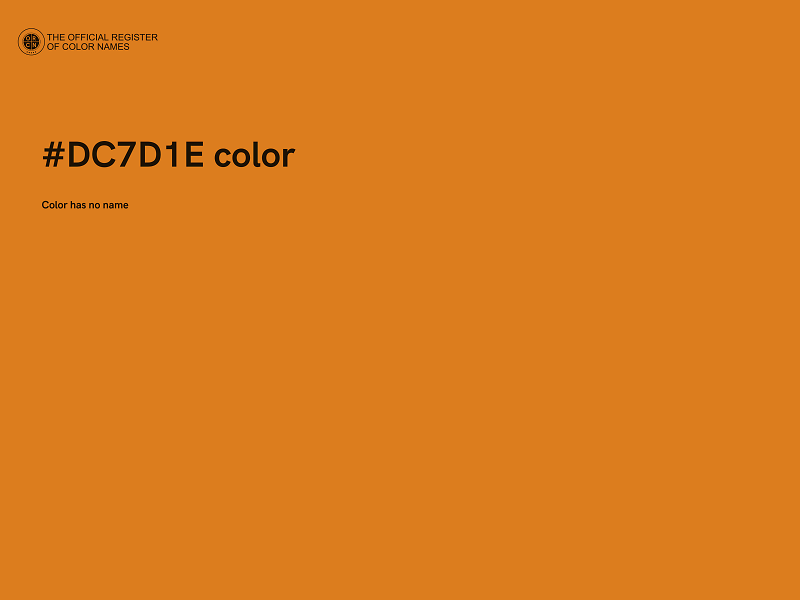 #DC7D1E color image