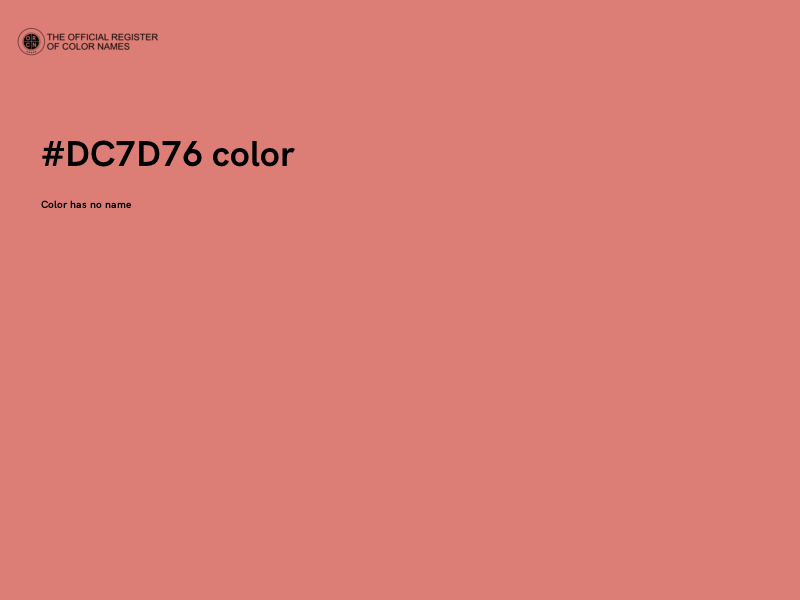 #DC7D76 color image