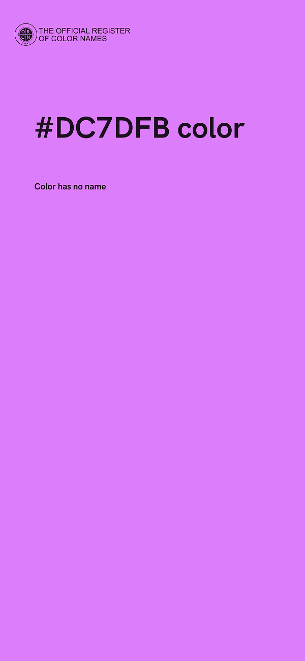 #DC7DFB color image