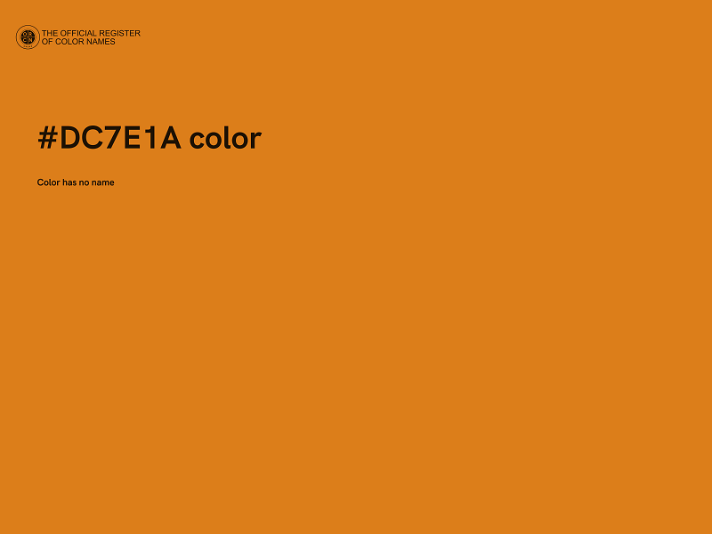 #DC7E1A color image