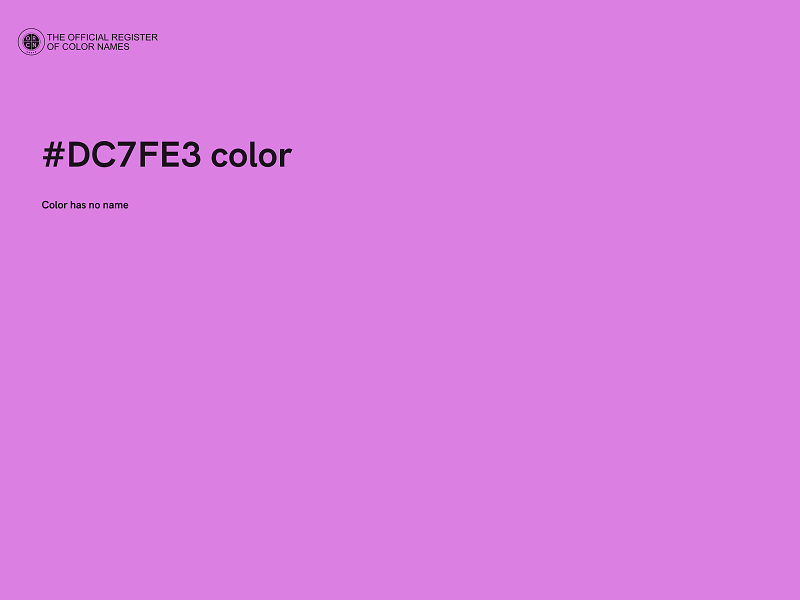 #DC7FE3 color image