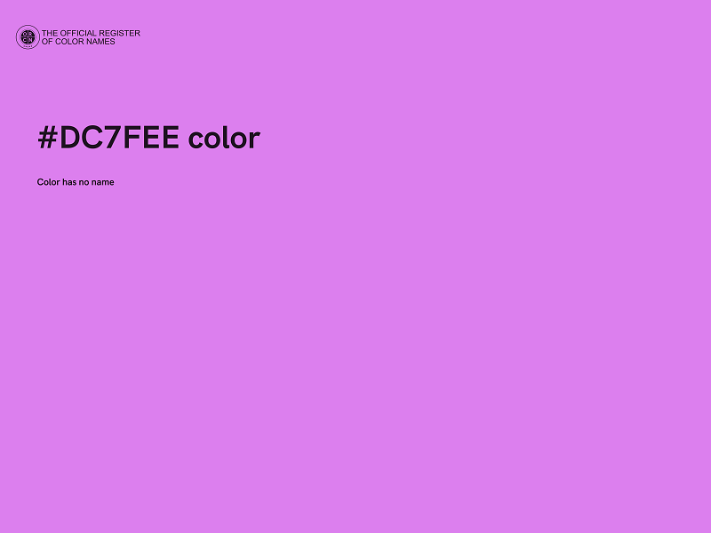 #DC7FEE color image