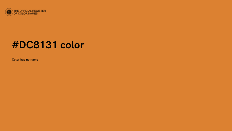 #DC8131 color image