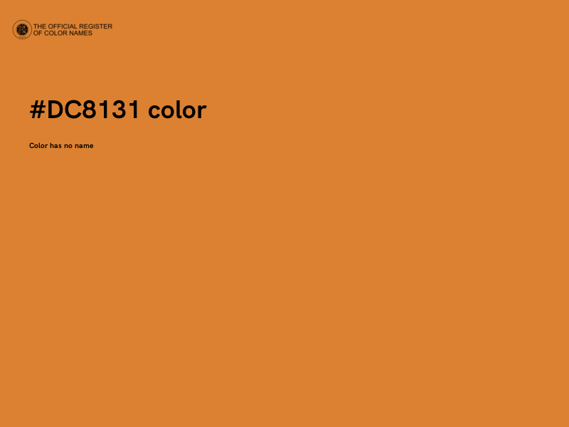 #DC8131 color image