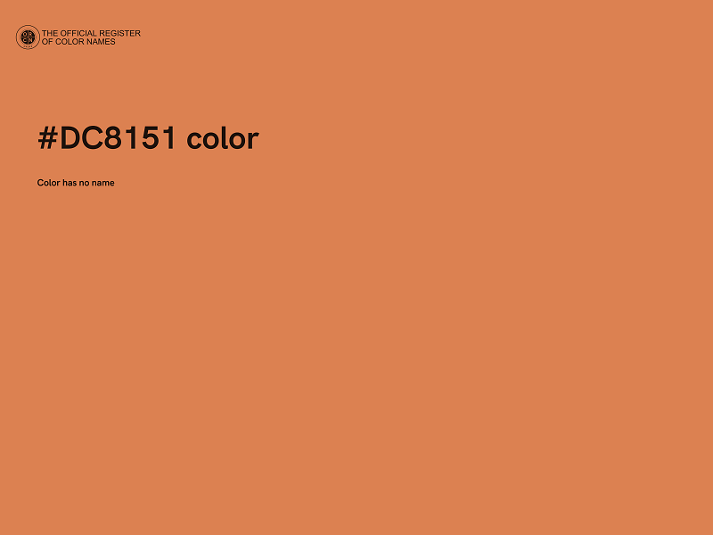 #DC8151 color image