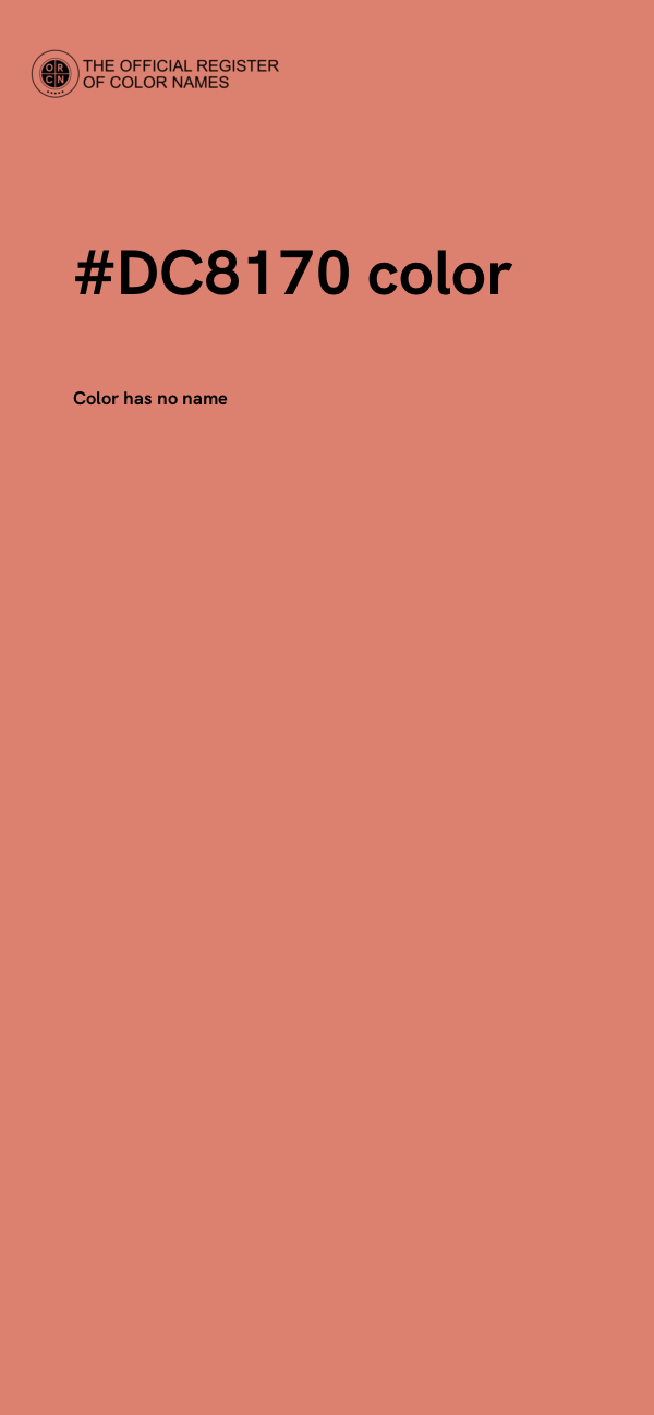 #DC8170 color image