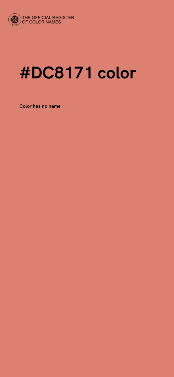 #DC8171 color image