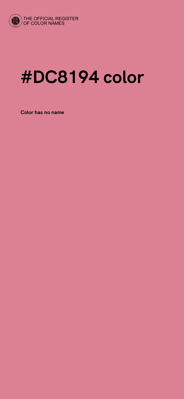 #DC8194 color image