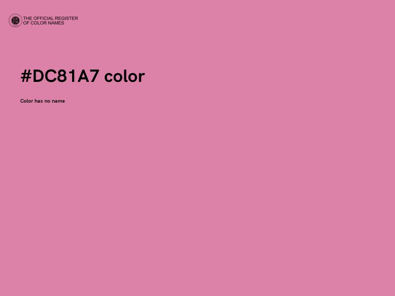 #DC81A7 color image