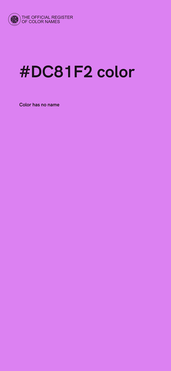 #DC81F2 color image