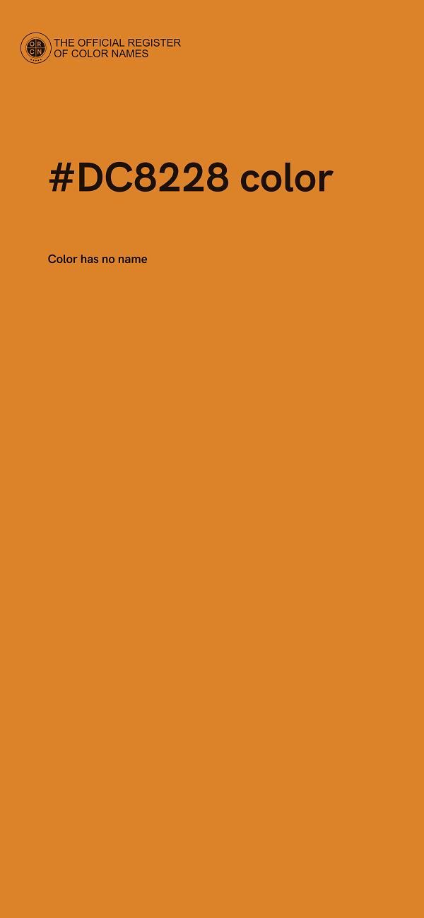 #DC8228 color image