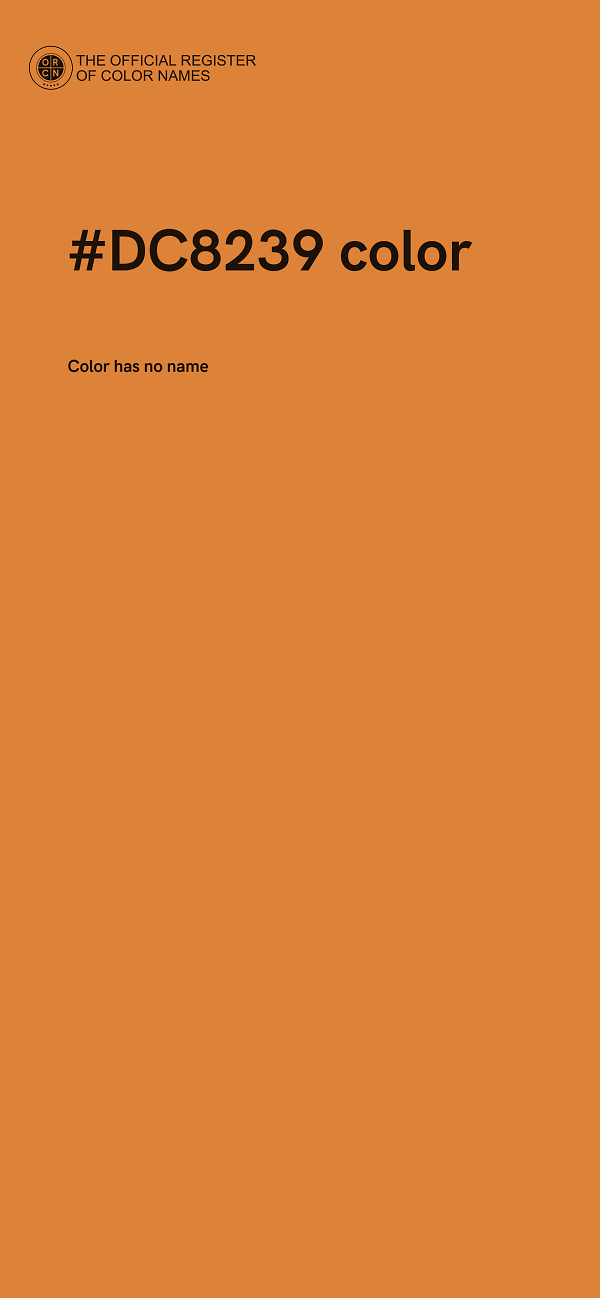 #DC8239 color image