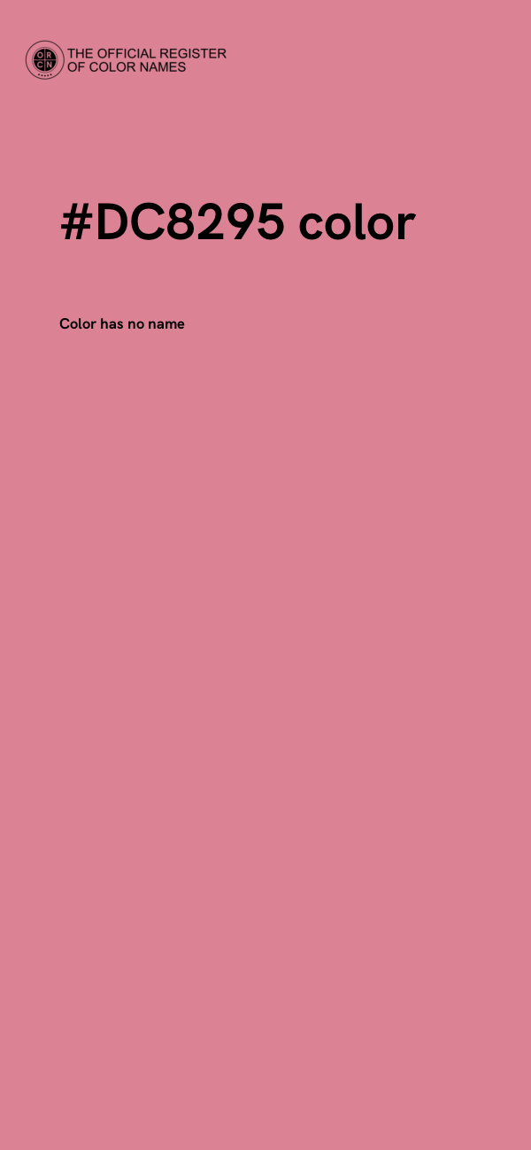 #DC8295 color image