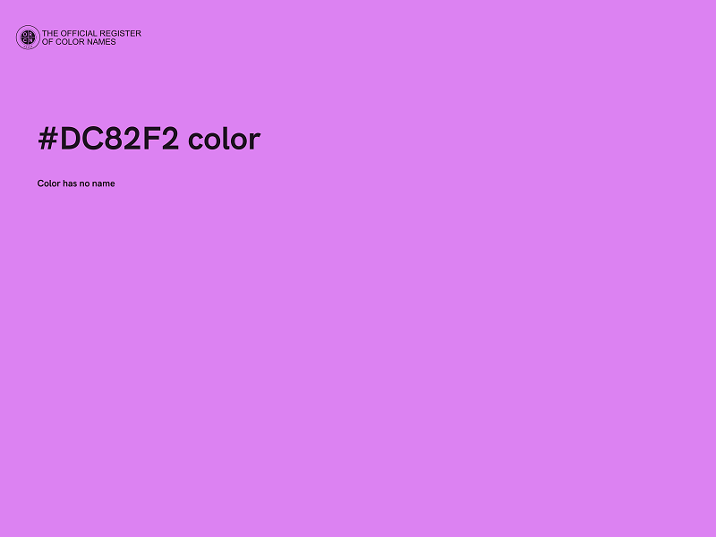 #DC82F2 color image