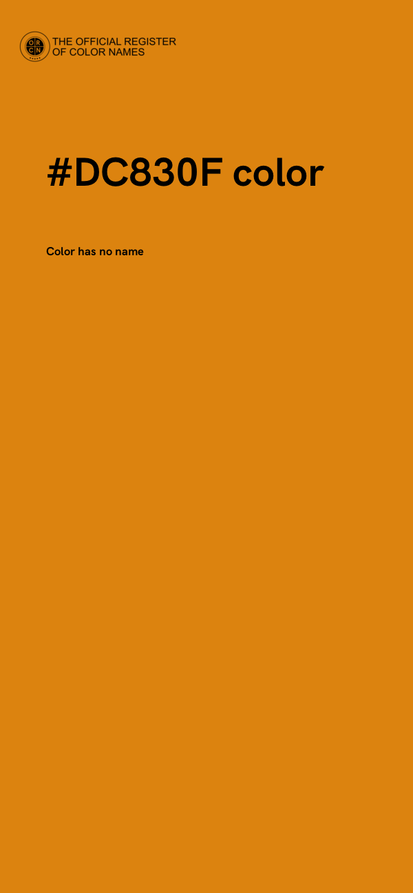 #DC830F color image
