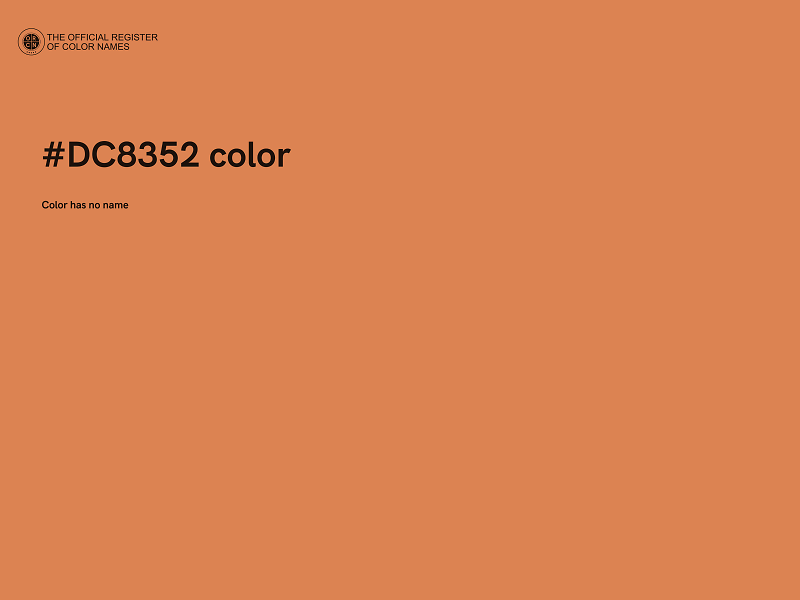 #DC8352 color image