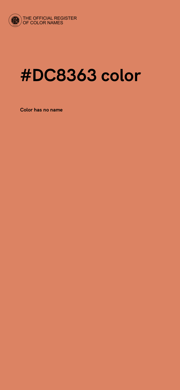 #DC8363 color image