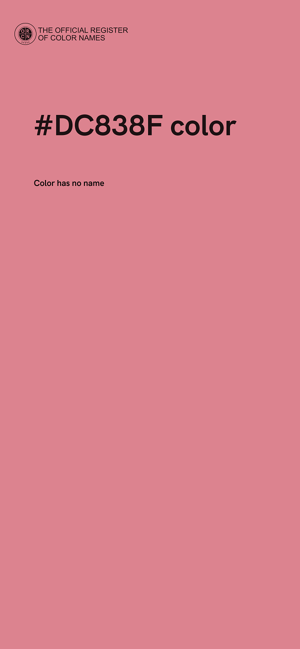 #DC838F color image