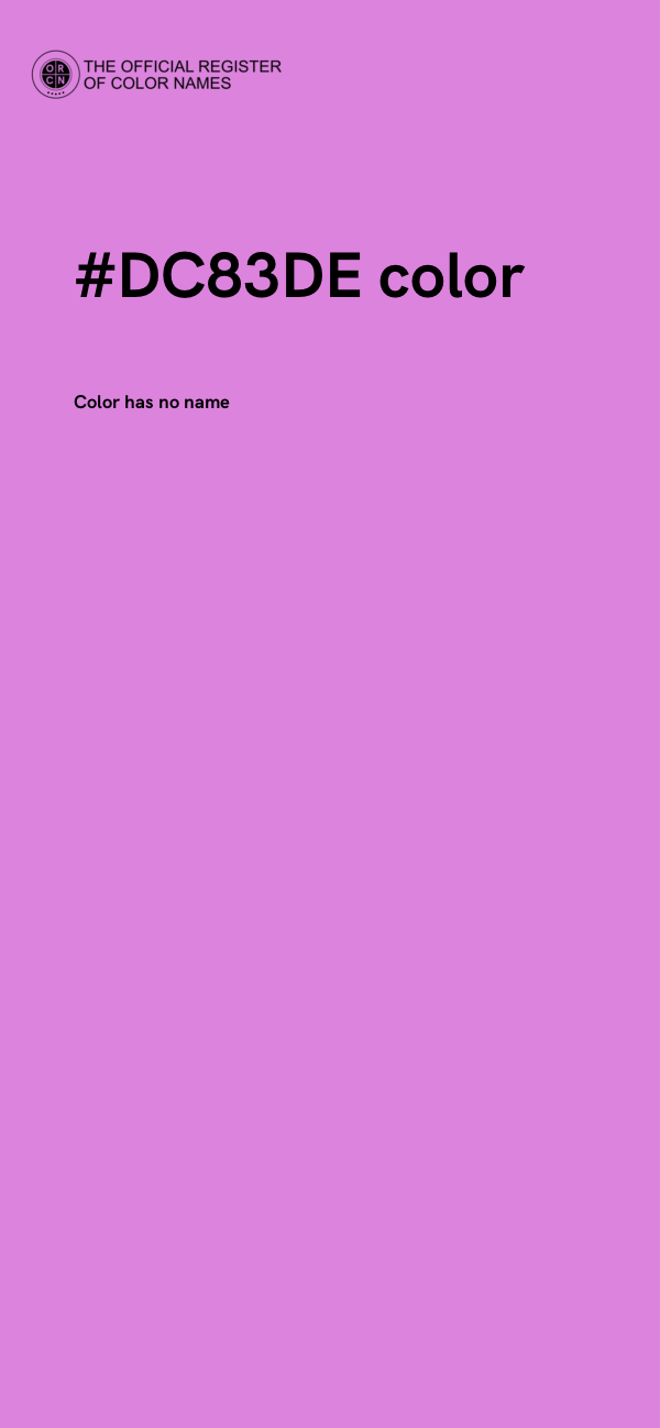 #DC83DE color image