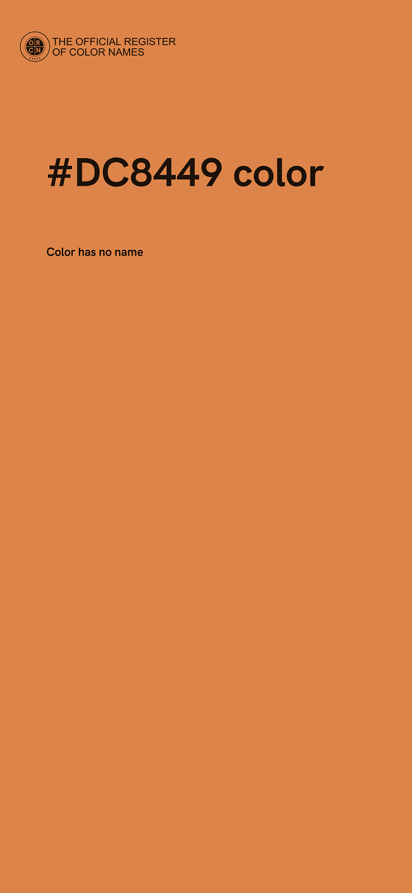#DC8449 color image