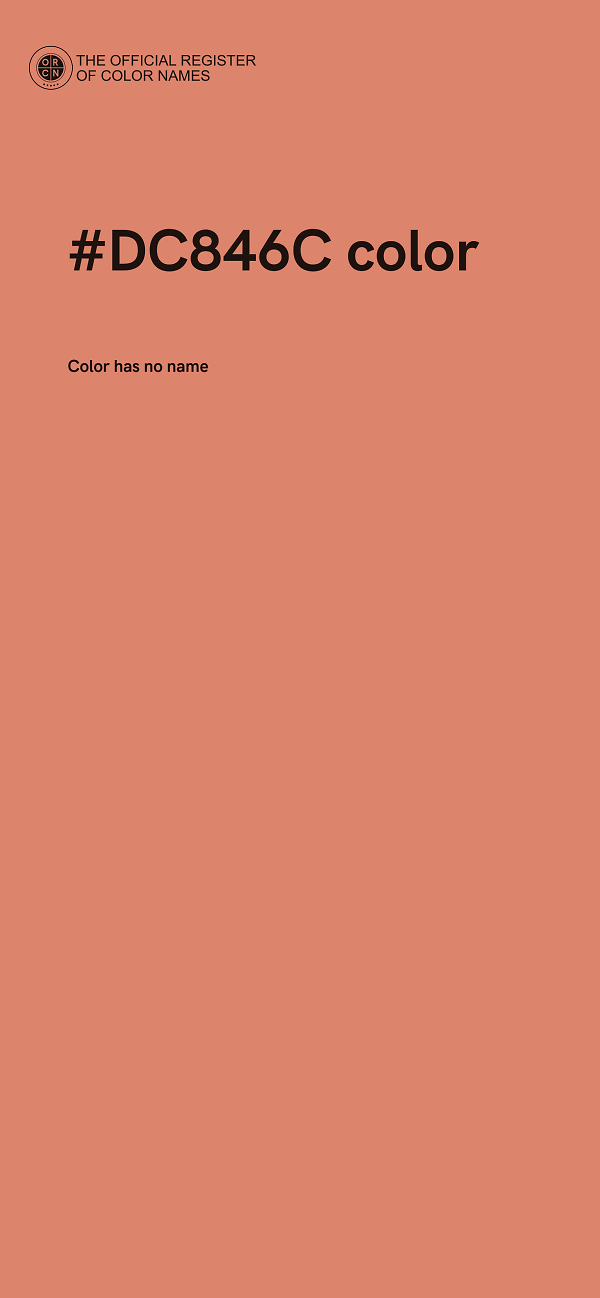 #DC846C color image