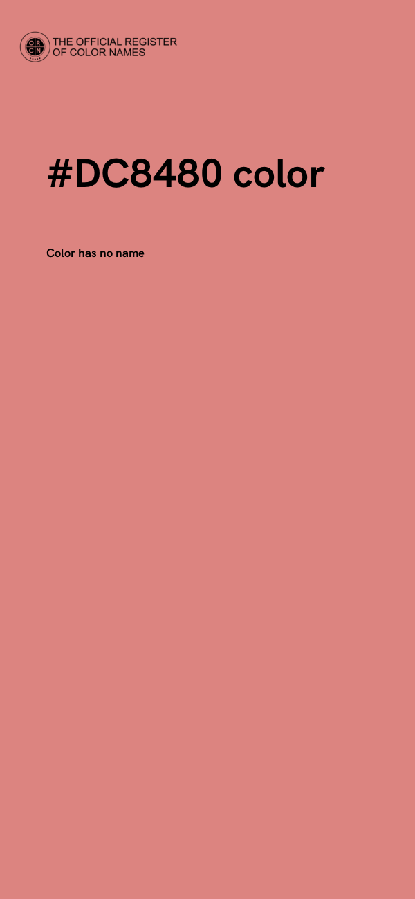 #DC8480 color image