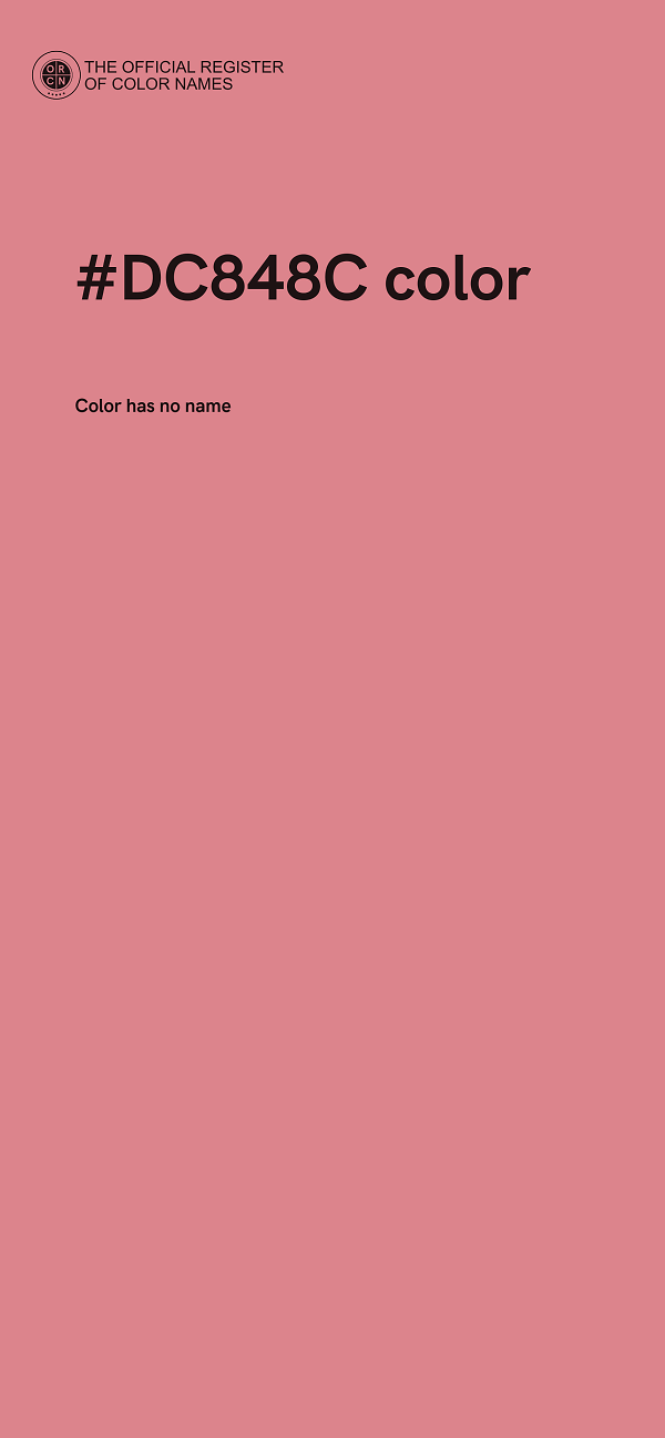 #DC848C color image