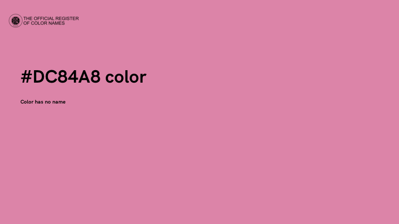 #DC84A8 color image