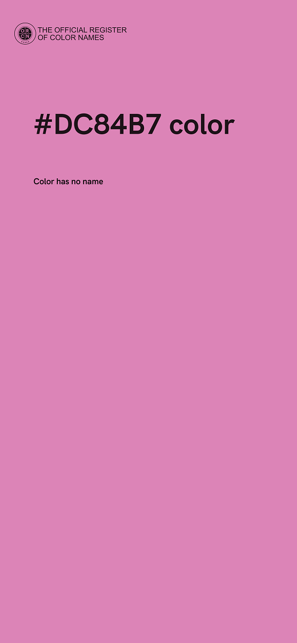#DC84B7 color image