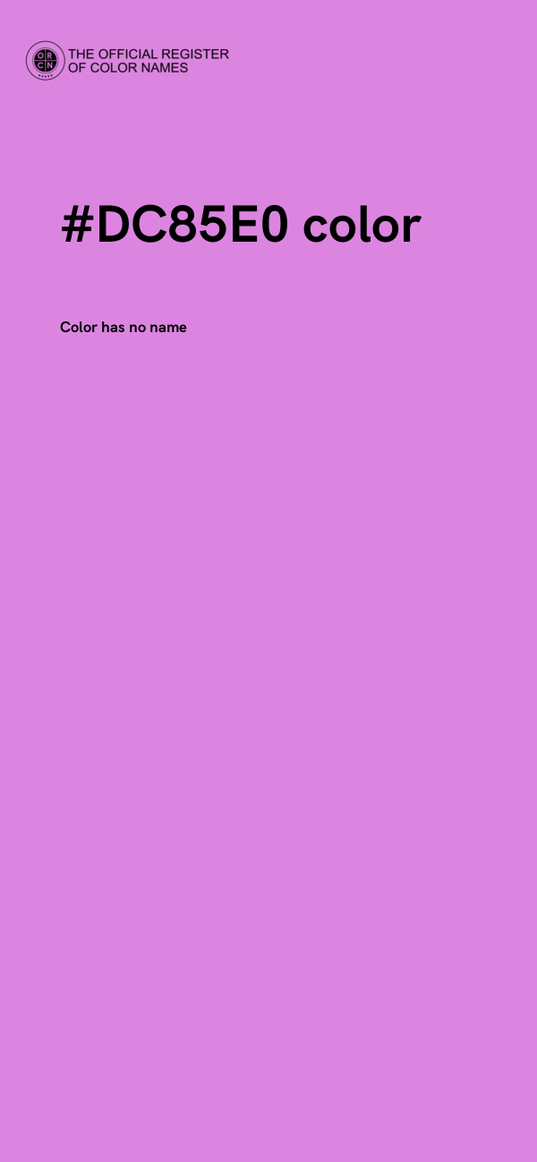 #DC85E0 color image