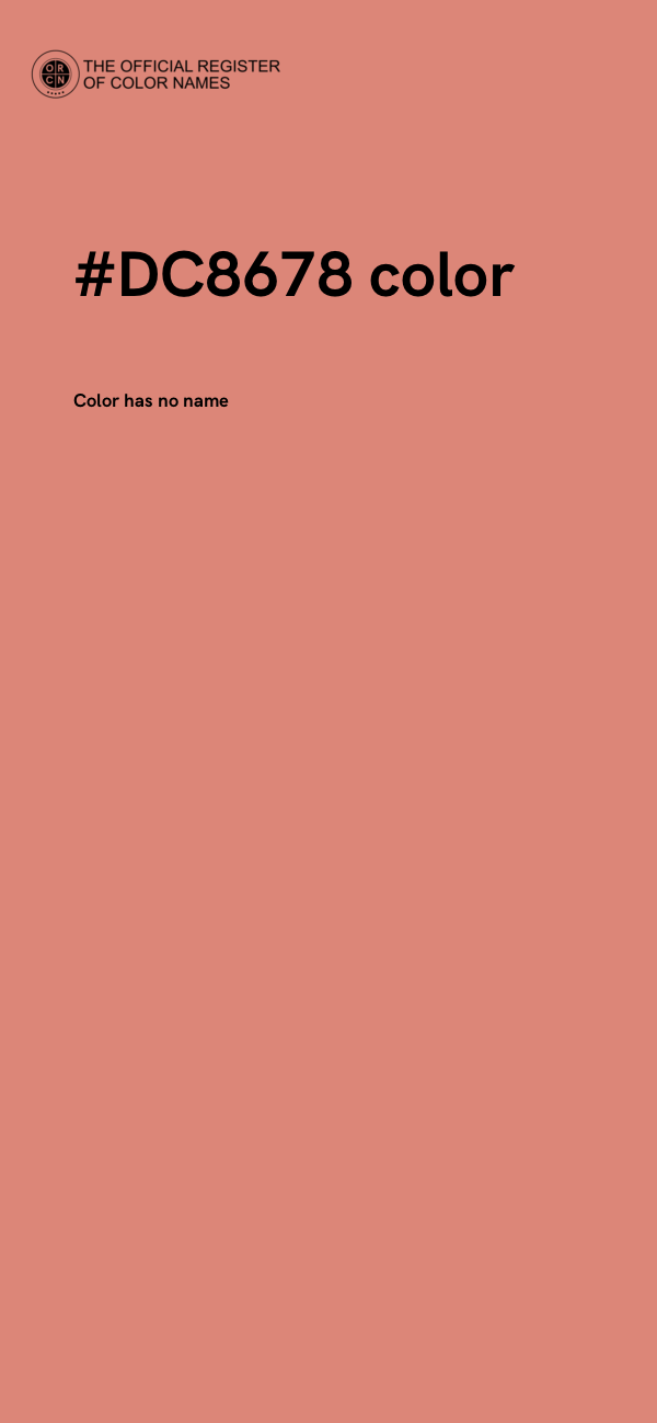 #DC8678 color image