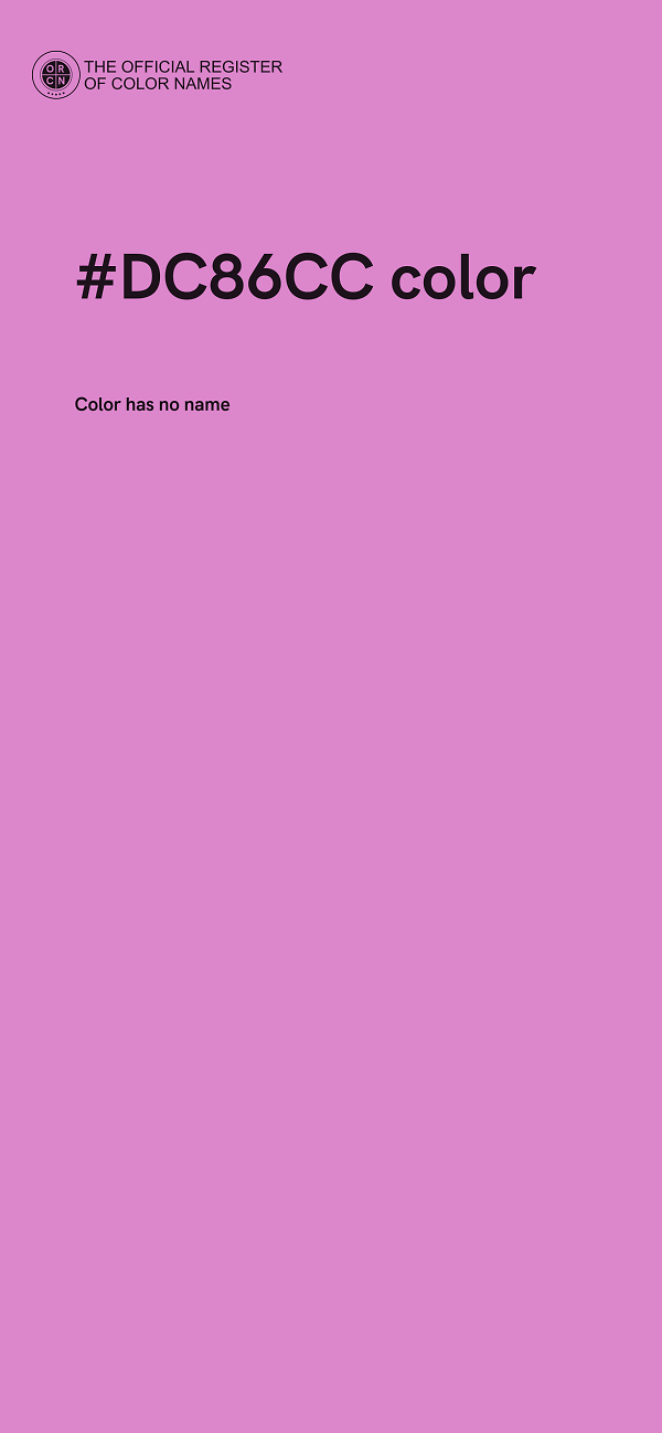 #DC86CC color image