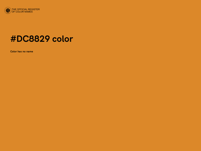 #DC8829 color image
