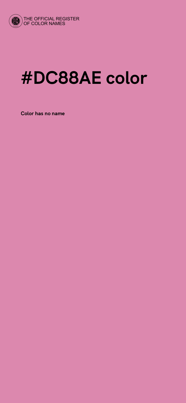 #DC88AE color image