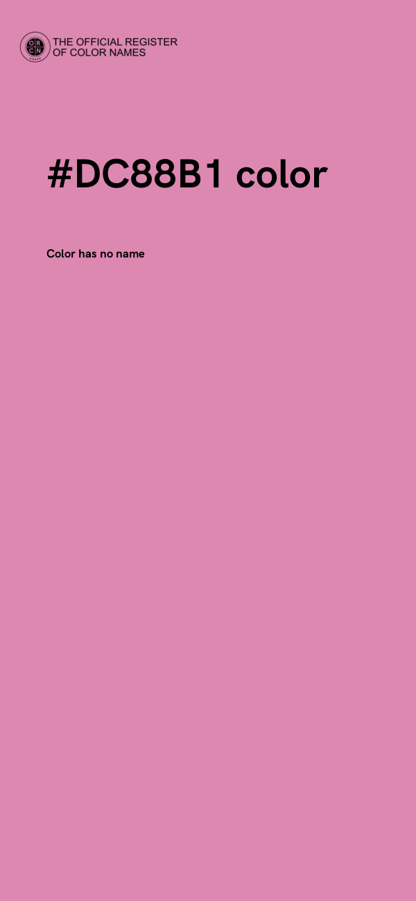 #DC88B1 color image