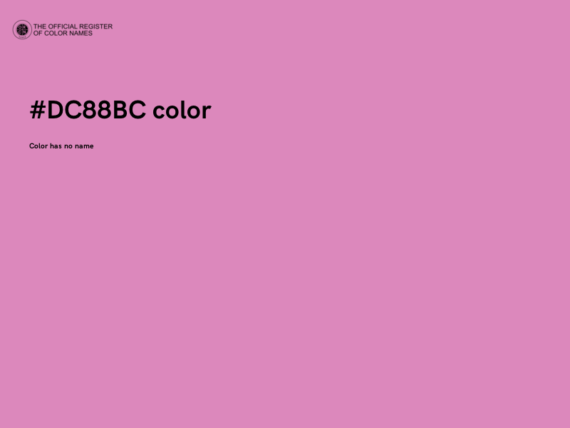 #DC88BC color image