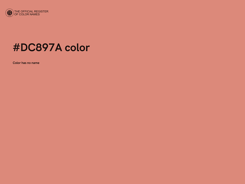 #DC897A color image